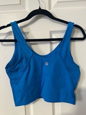 lululemon athletica Bright Blue Supportive Crop Sports Bra